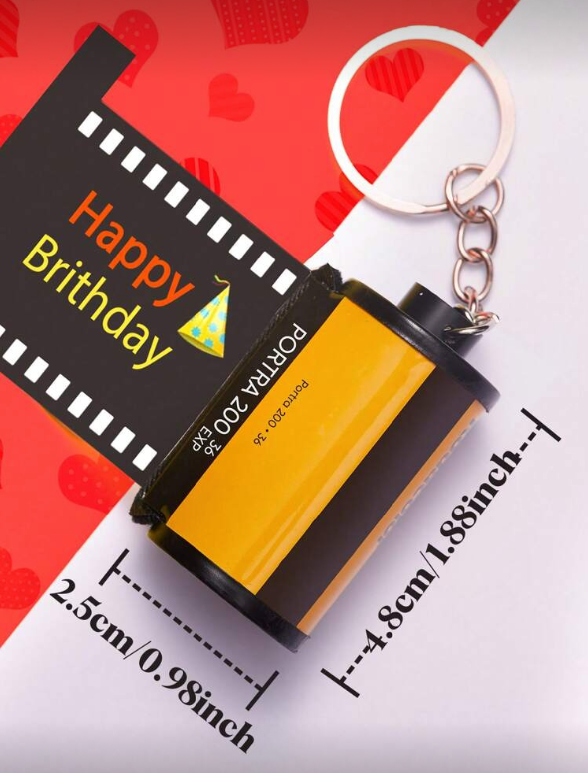 Llavero rollo fotográfico personalizado