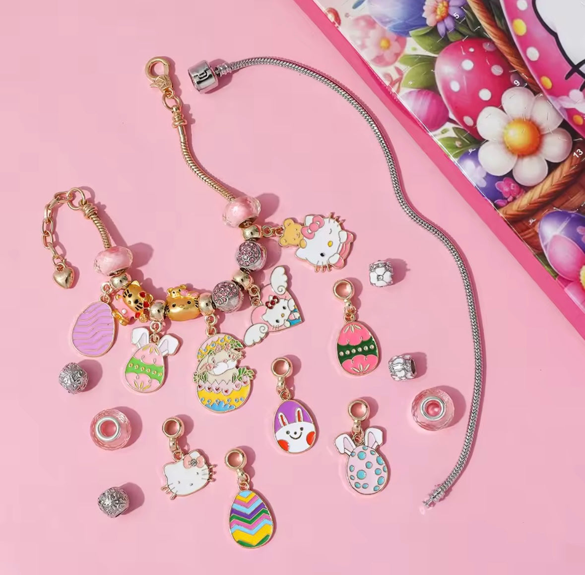 Calendario de adviento HELLO KITTY - CHARMS Y PULSERA estilo pandora