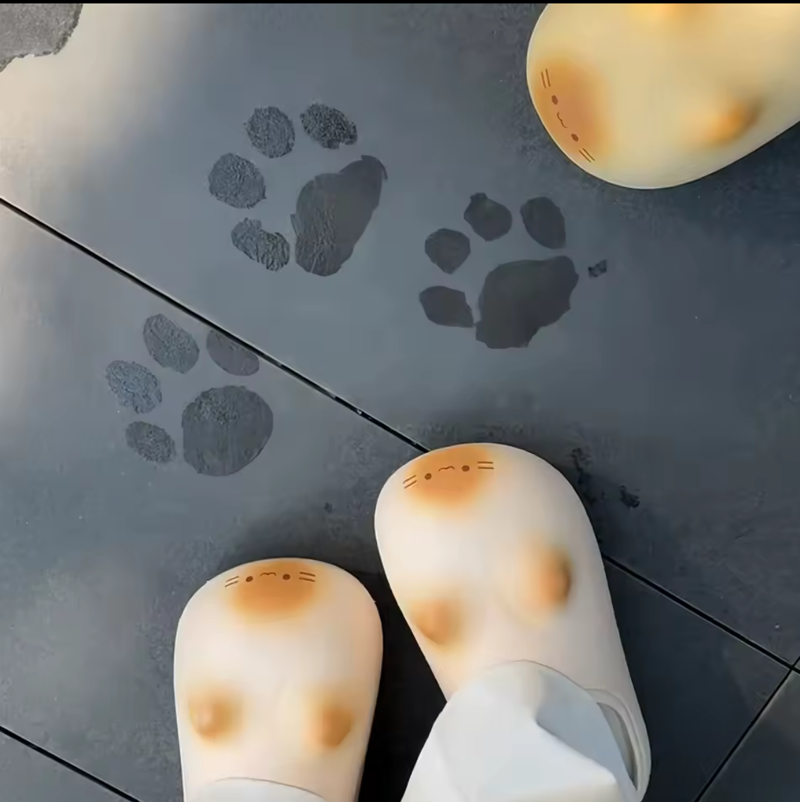 Pantuflas de Silicona Gatito con Huellitas – Pantuflas Cute y Virales