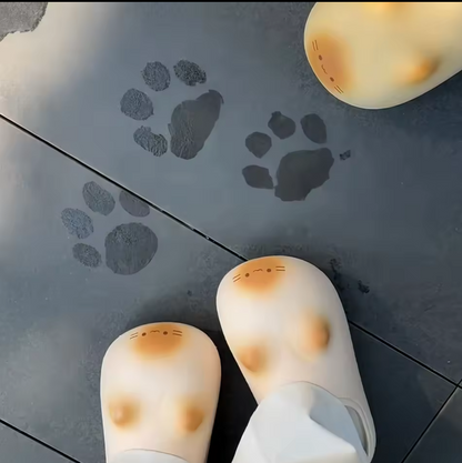 Pantuflas de Silicona Gatito con Huellitas – Pantuflas Cute y Virales