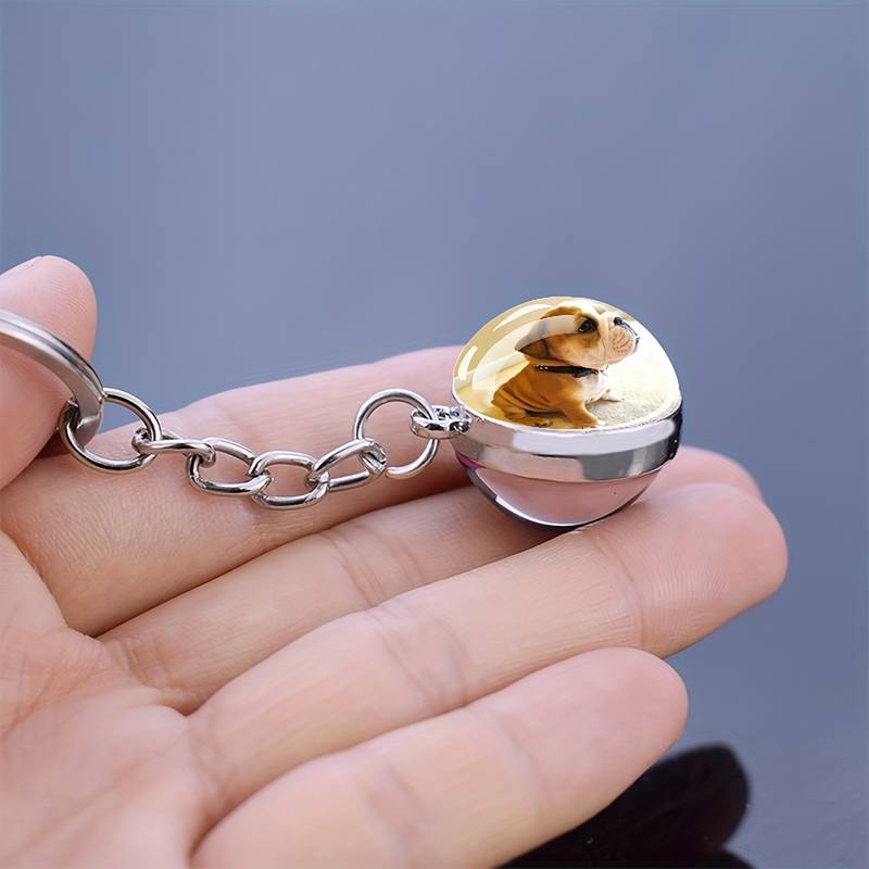 Llavero esfera de cristal personalizado con foto