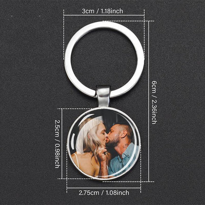 Llavero esfera de cristal personalizado con foto