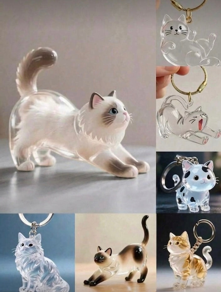 Llavero Gatito - Guarda Pelito de Tu Mascota