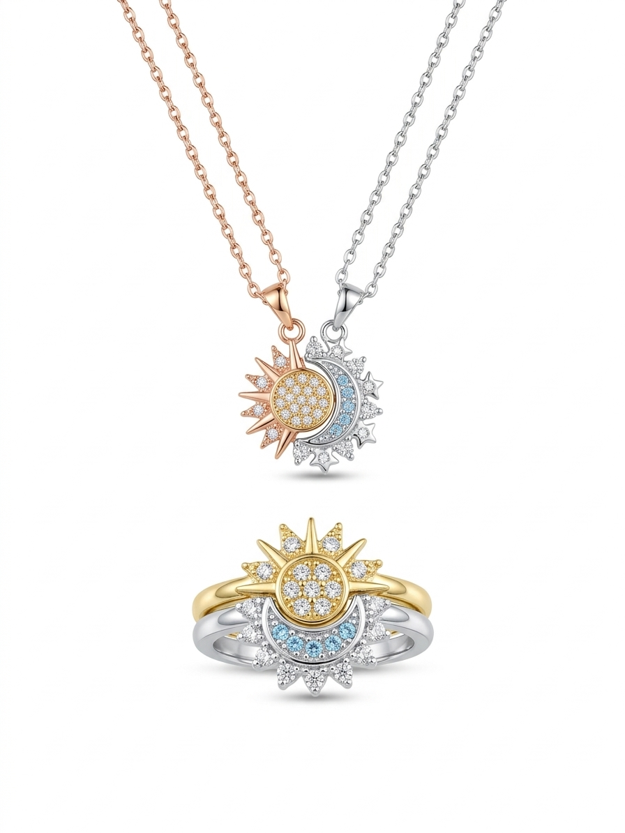 Set Sol & Luna - Set anillos y pulseras SOL Y LUNA