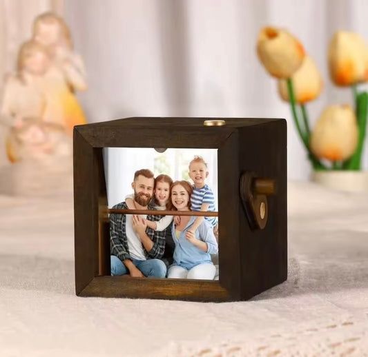Cubo giratorio personalizado de fotos