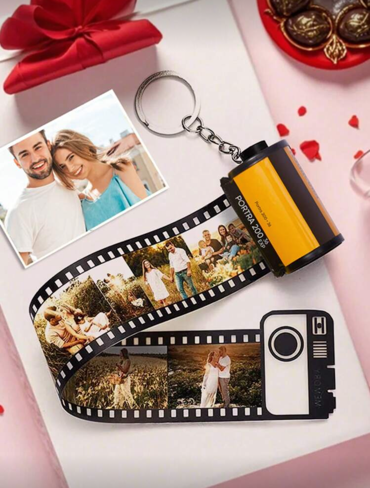 Llavero rollo fotográfico personalizado