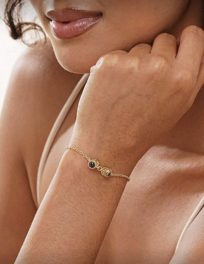 Pulsera personalizada con proyección de fotos