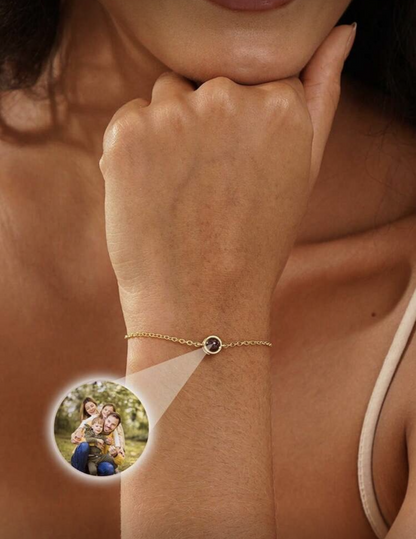 Pulsera personalizada con proyección de fotos