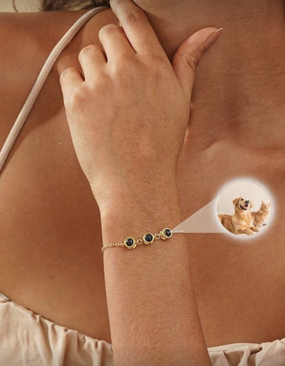 Pulsera personalizada con proyección de fotos