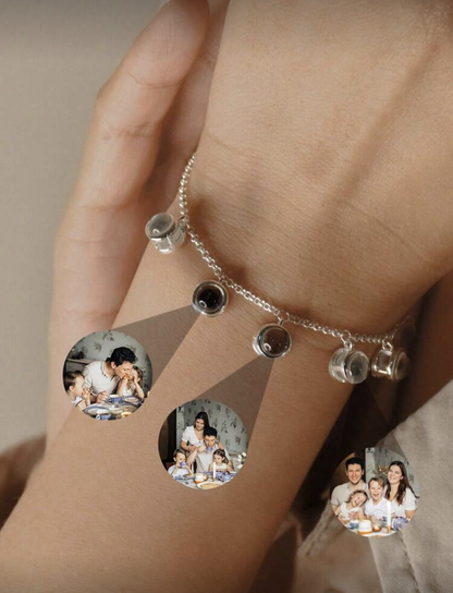 Pulsera personalizada con proyección de fotos