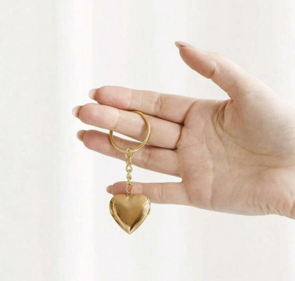 Llavero corazón relicario personalizado