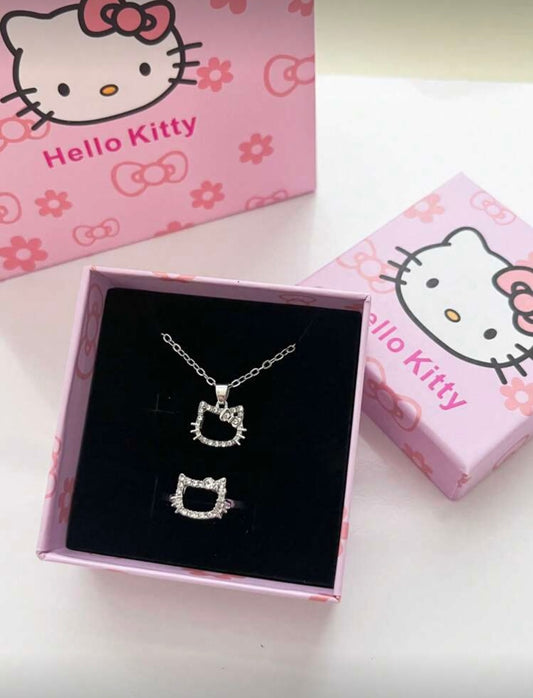 Set collar y anillo HELLO KITTY