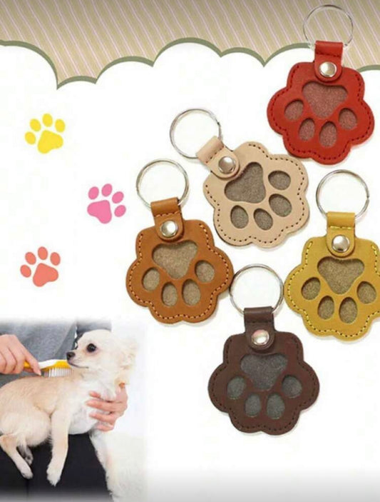 Llavero patita - Guarda pelito de tu mascota