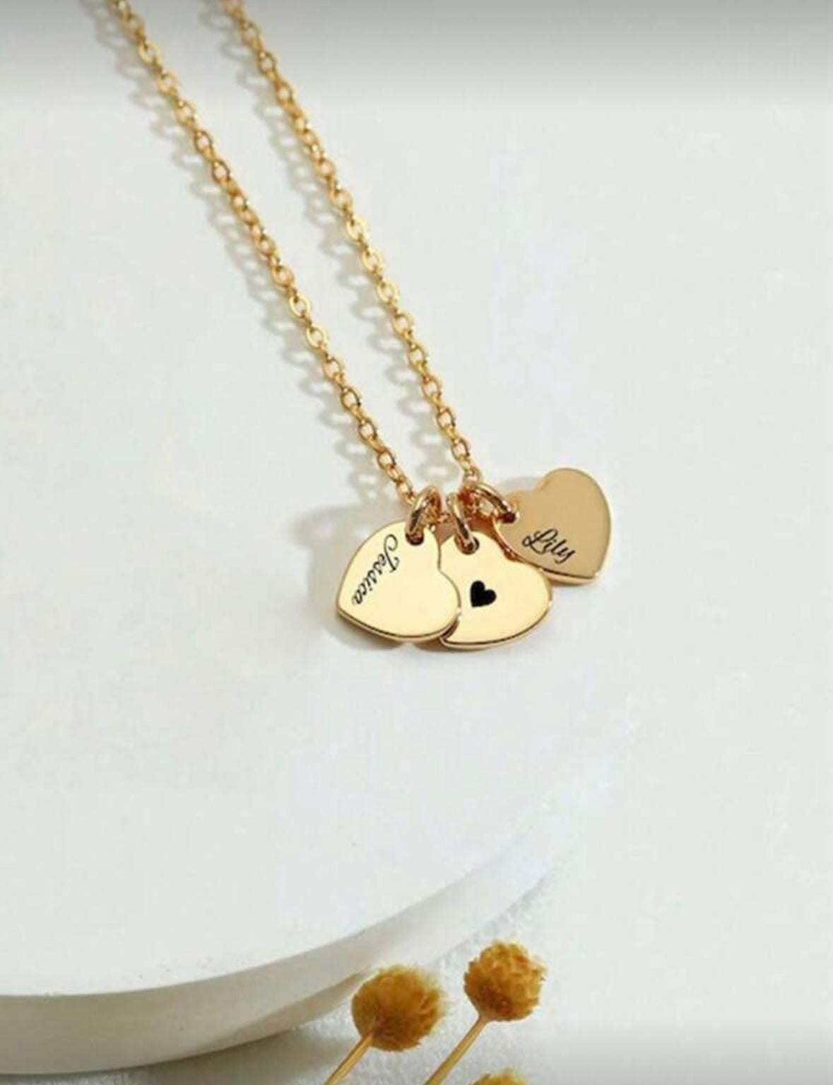 Collar corazón personalizado