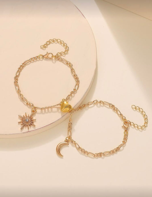 Set 2 pulseras SOL y LUNA