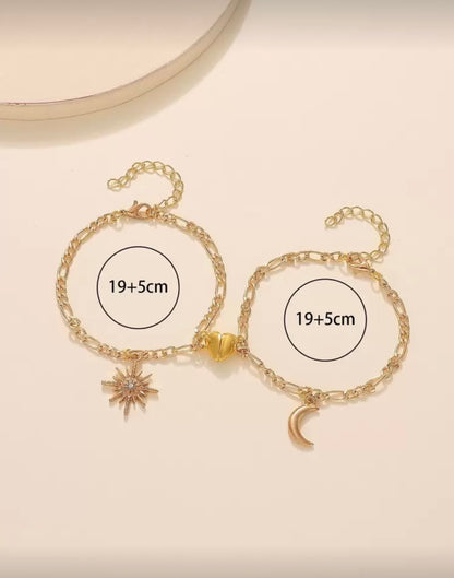 Set 2 pulseras SOL y LUNA