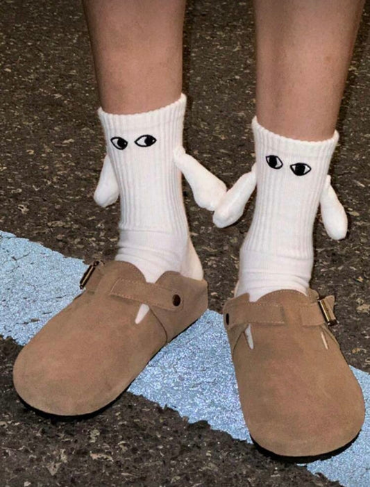 Set 2 pares de caltines con ojitos e imán