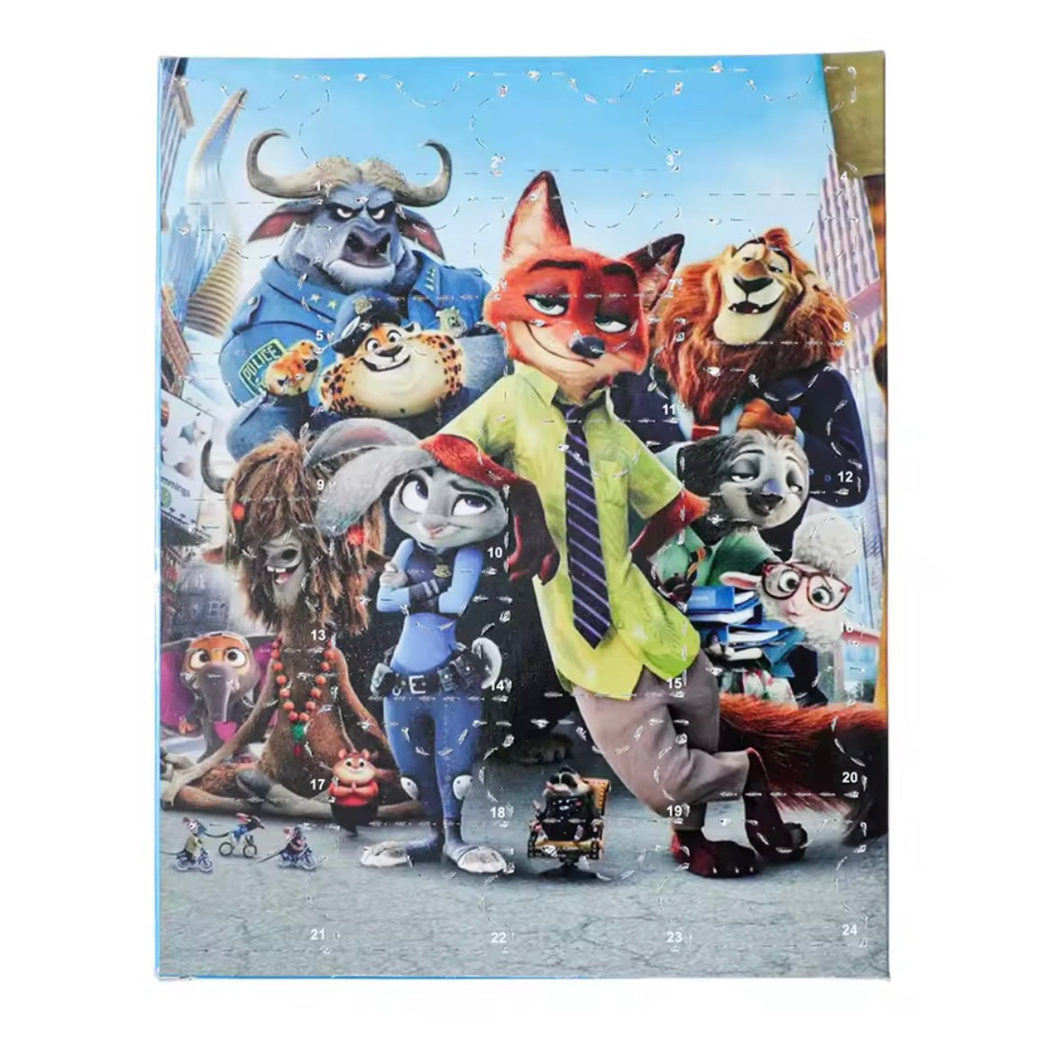 Calendario de adviento ZOOTOPIA - CHARMS Y PULSERA estilo pandora