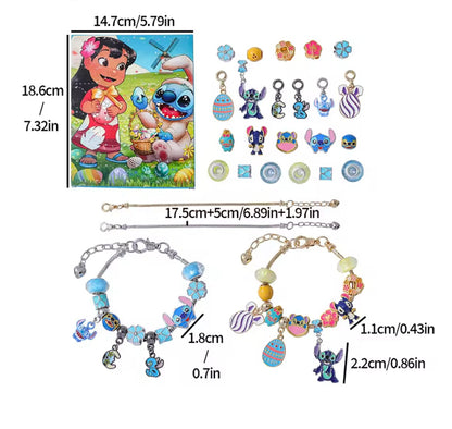 Calendario de adviento STITCH - CHARMS Y PULSERA estilo pandora