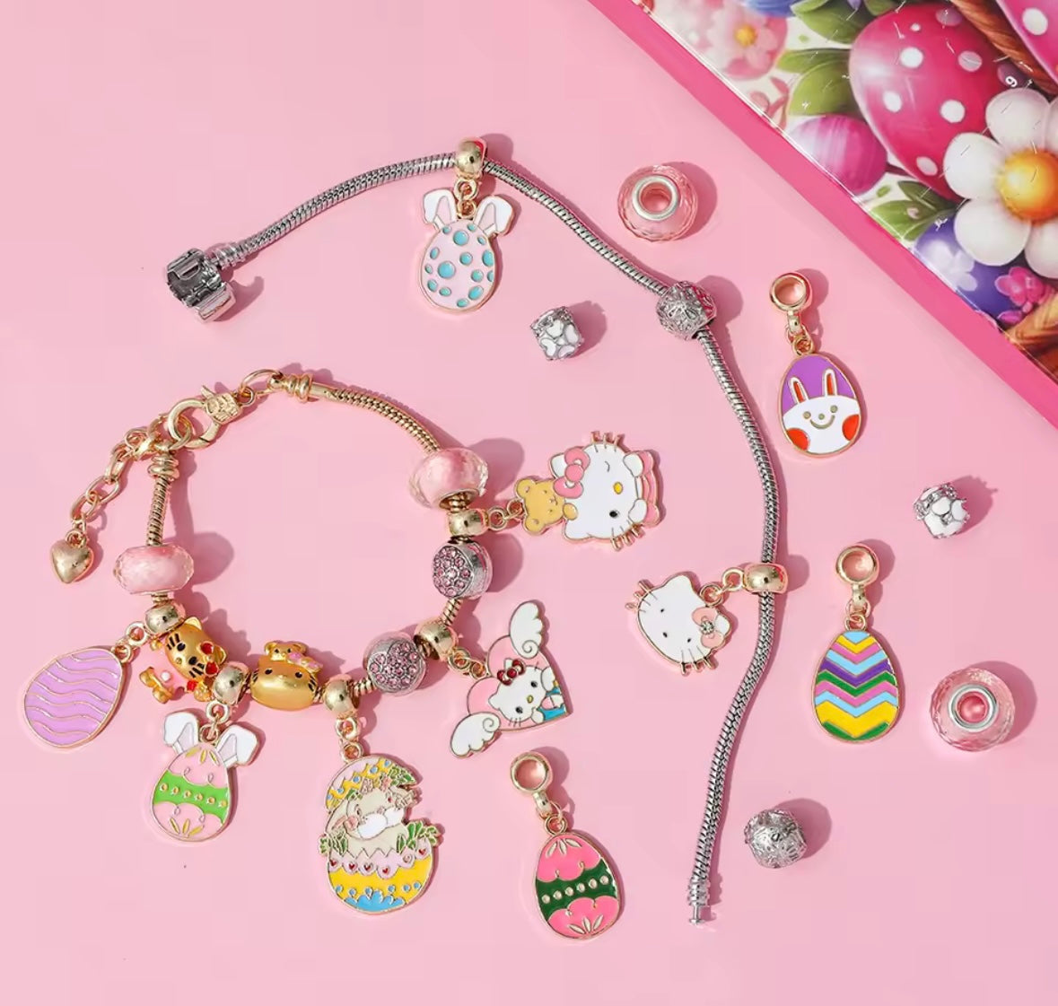 Calendario de adviento HELLO KITTY - CHARMS Y PULSERA estilo pandora
