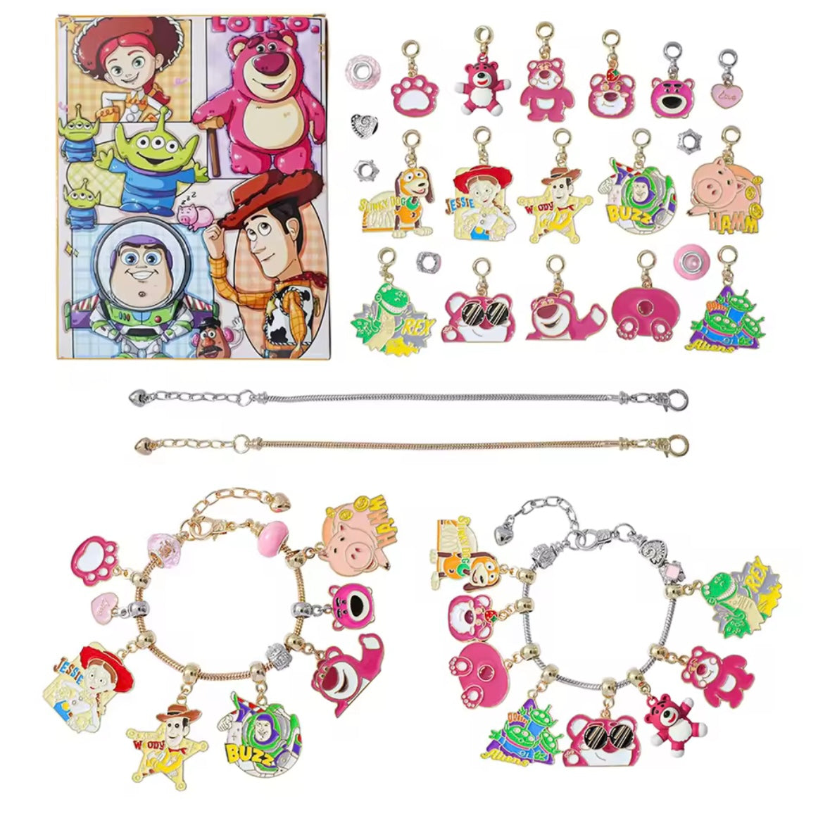 Calendario de adviento TOY STORY - CHARMS Y PULSERA estilo pandora