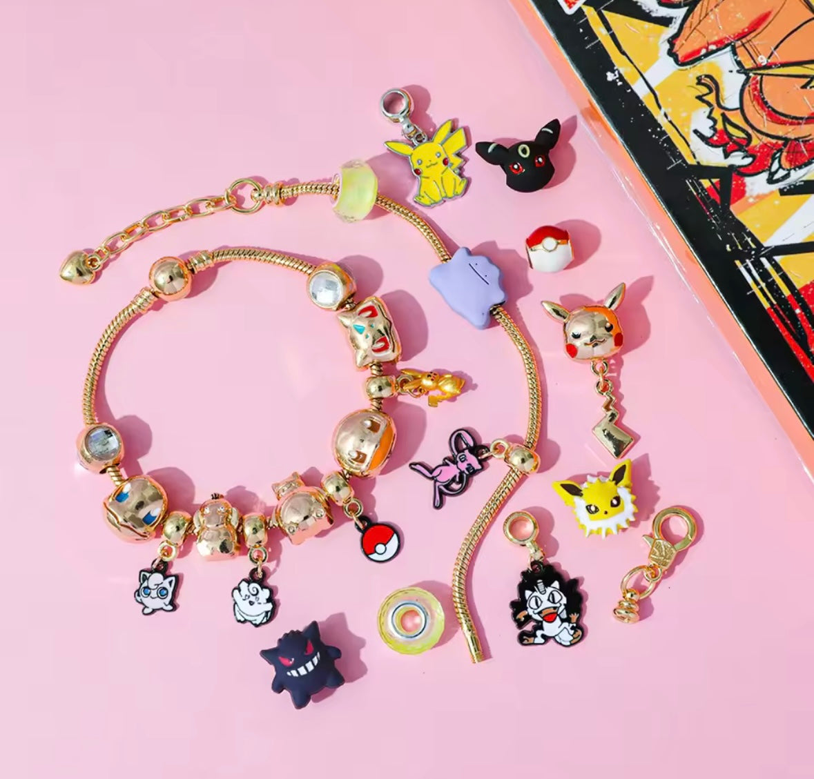 Calendario de adviento POKEMON - CHARMS Y PULSERA estilo pandora