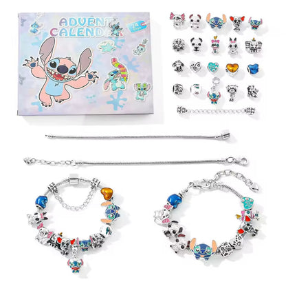 Calendario de adviento STITCH -CHARMS Y PULSERA estilo pandora