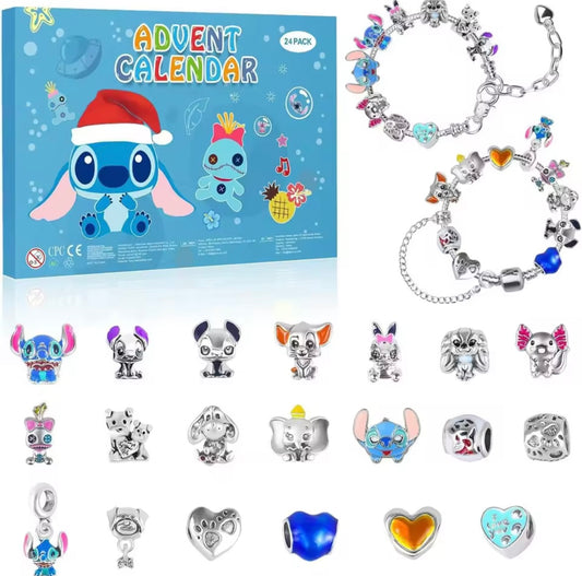 Calendario de adviento STITCH - CHARMS Y PULSERA estilo pandora