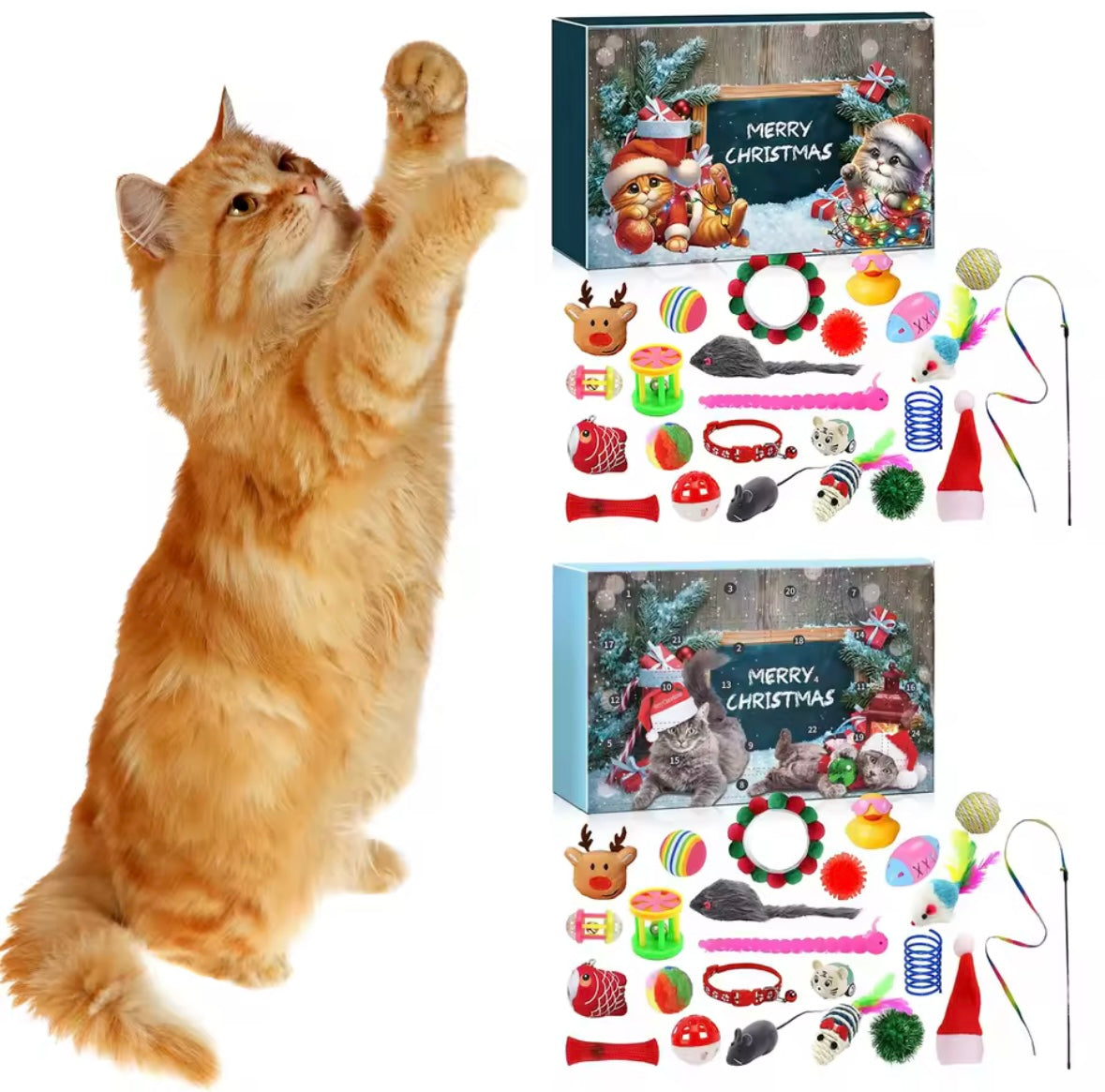Calendario de adviento para GATITOS - JUGUETES Y ACCESORIOS