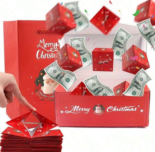 Caja explosiva navideña